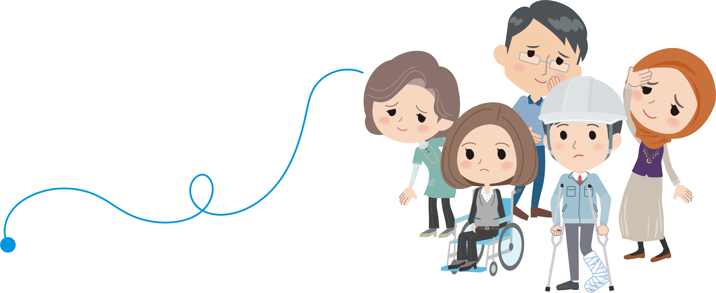 仕事が原因の病気とけがに向き合う We confront work related disease and injuries.